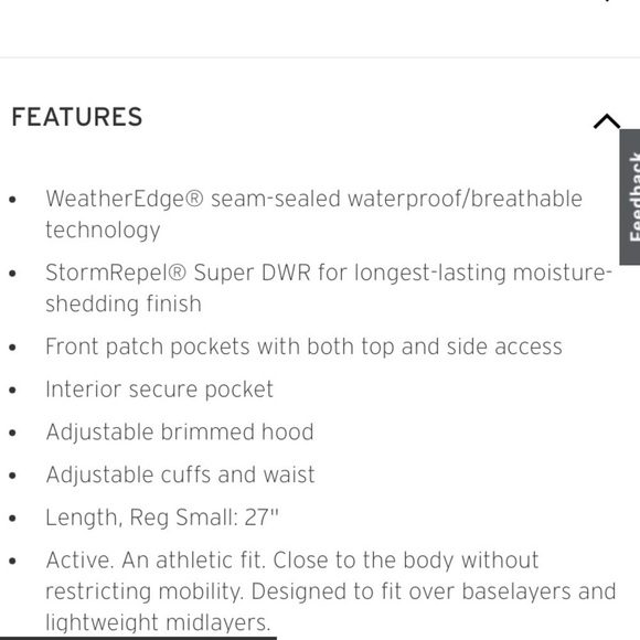 Eddie Bauer Charly Waterproof Utility Jacket XS Black Lined WeatherEdge Outdoor - Picture 14 of 16